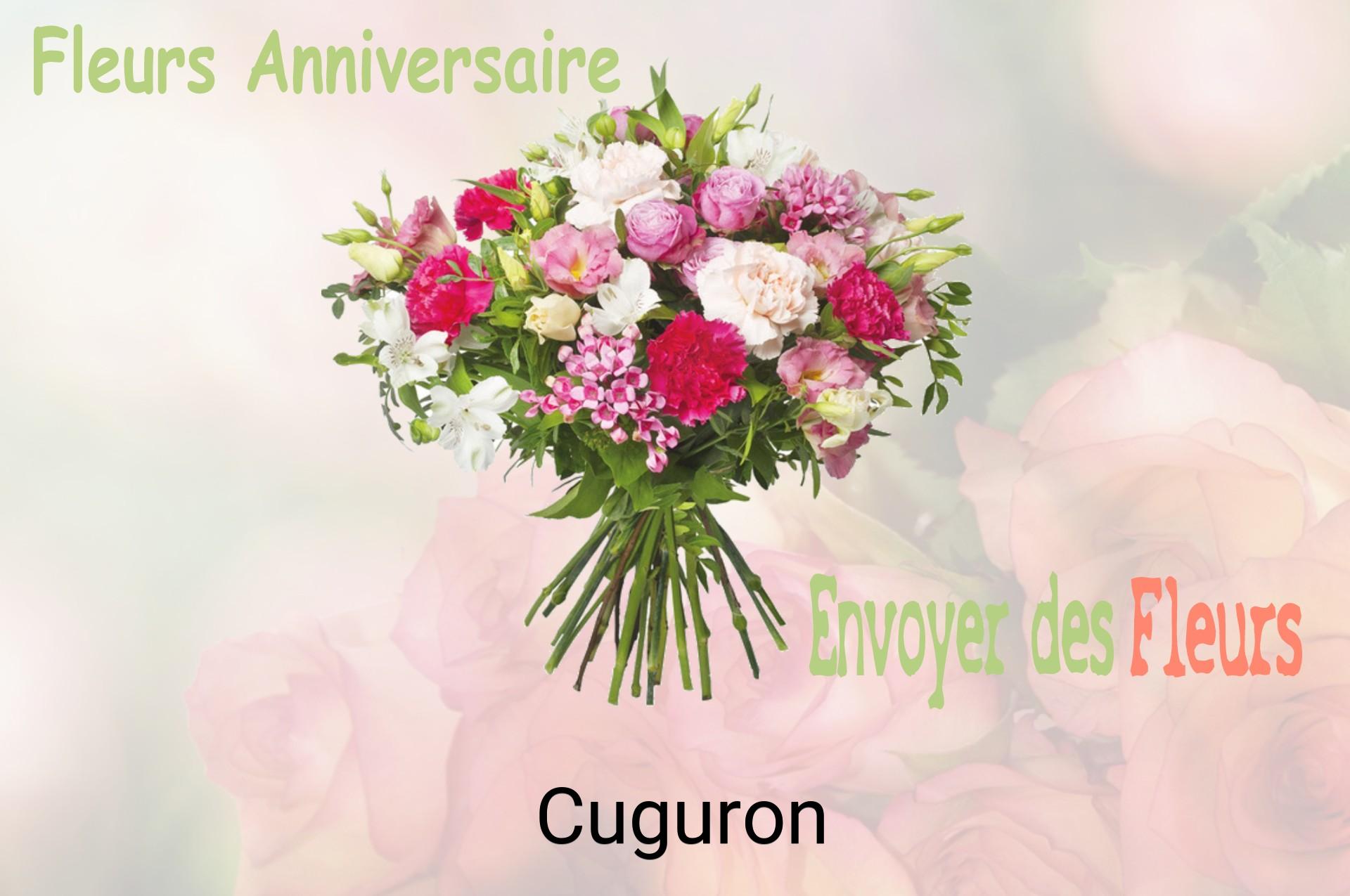 Bouquet de fleurs d’anniversaire livré à Cuguron